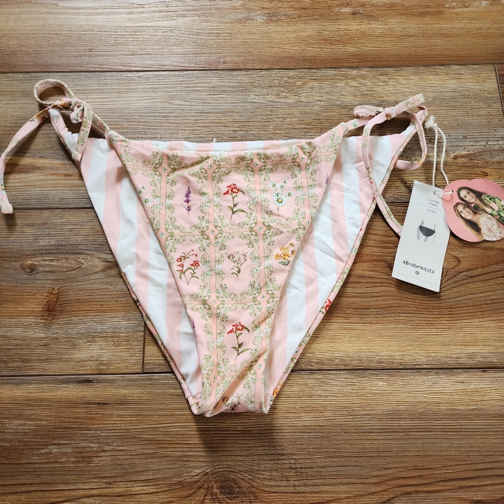 Agua Bendita x Target Bikini Bottom XL Pink Reversible NEW